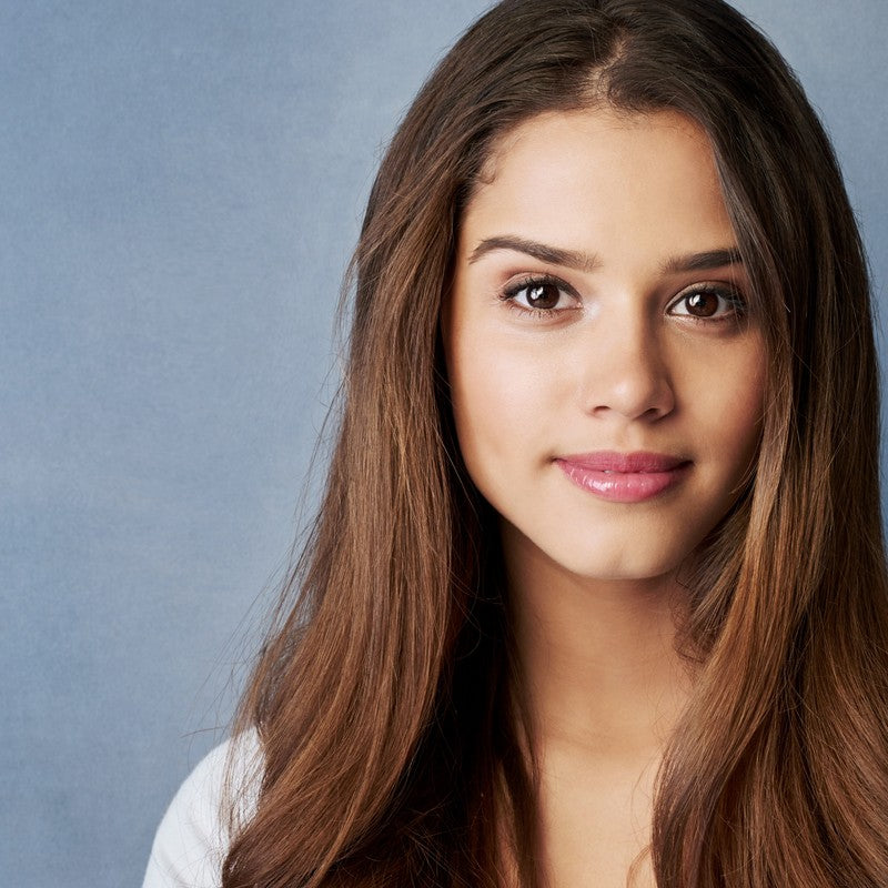 Portrait of a woman with healthy, glowing skin
